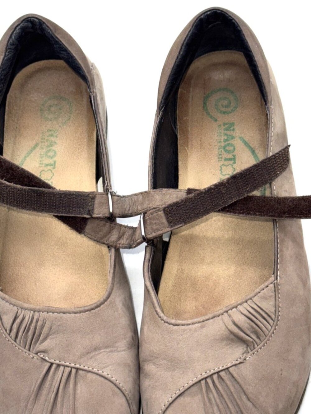 Naot Taramoa Women's 7 38 Beige Nubuck Leather Mary Jane Comfort Koru Cushioned - Picture 9 of 13